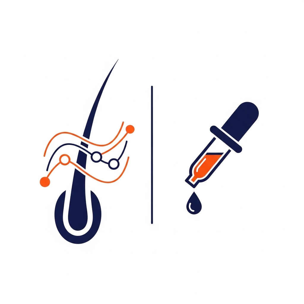 Illustration zum Thema Haaranalyse vs. Urinscreening: Welcher Abstinenznachweis ist der richtige für dich?