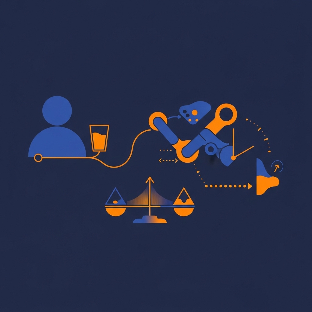 Illustration zum Thema Widmark-Formel mit Rechensymbolen und einem stilisierten Gehirn