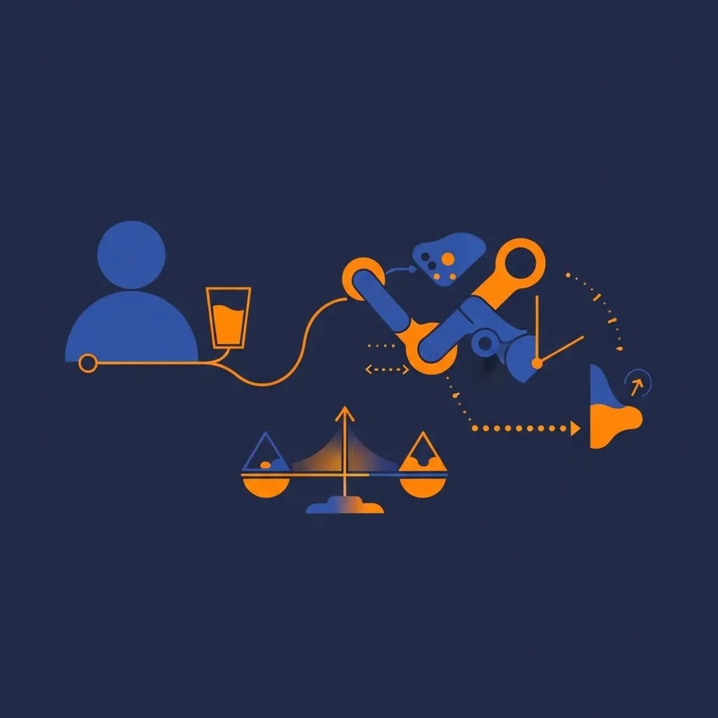 Illustration zum Thema Widmark-Formel mit Rechensymbolen und einem stilisierten Gehirn