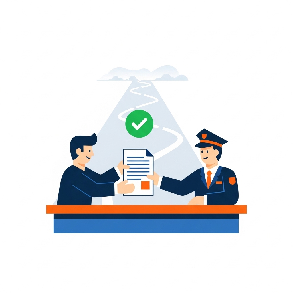 Illustration zum Thema Antrag auf Neuerteilung der Fahrerlaubnis: Der offizielle Startschuss für deine MPU