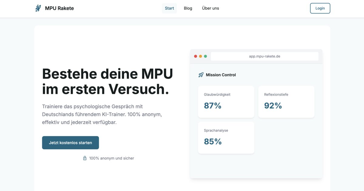 Mpu Vorbereitung Mit Ki